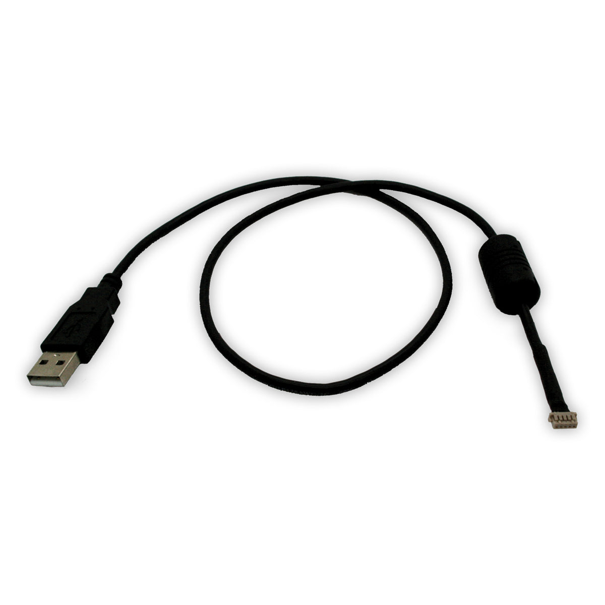 Product view of USB cable for Astra Mini and Mini S 3D cameras featuring a standard Type-A connector and ferrite bead.
