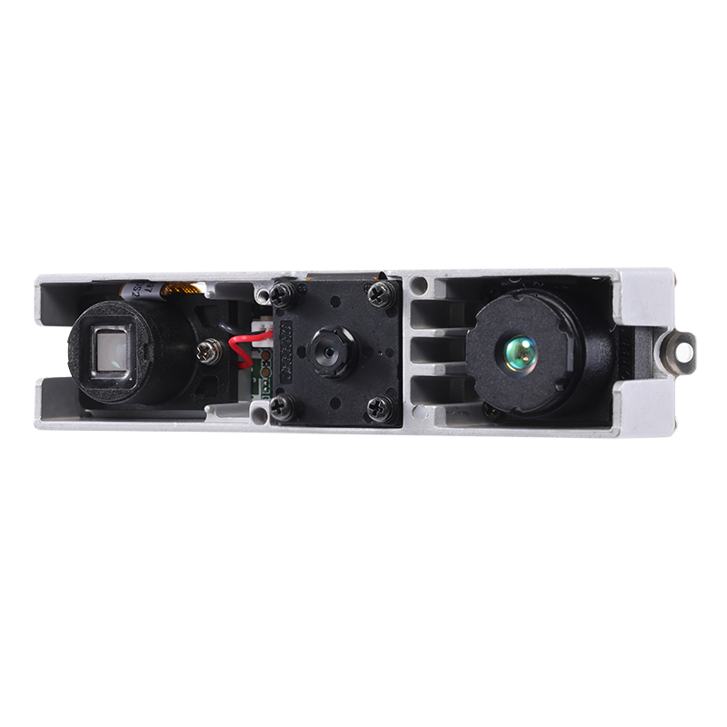 Left angled view of Orbbec Astra Mini S series camera designed for gesture interaction and service robots.