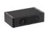 Left side view of Femto Mega I 3D camera supporting M12 X-coding Ethernet with PoE for warehouse logistics automation.