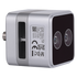 Rear three-quarter photo of Gemini 305g camera displaying the product qualification label and robust housing.
