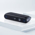 Angled promotional view of Gemini 335LE 3D camera showcasing its compact protective enclosure for factory automation.