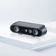 Angled promotional view of Orbbec Gemini 335 stereo camera with built-in depth processing and high spatial precision.