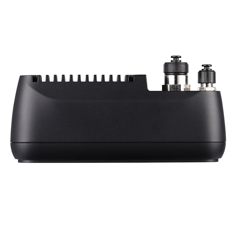 Top view of Orbbec Gemini 338Le depth camera showing passive cooling heat sink design.