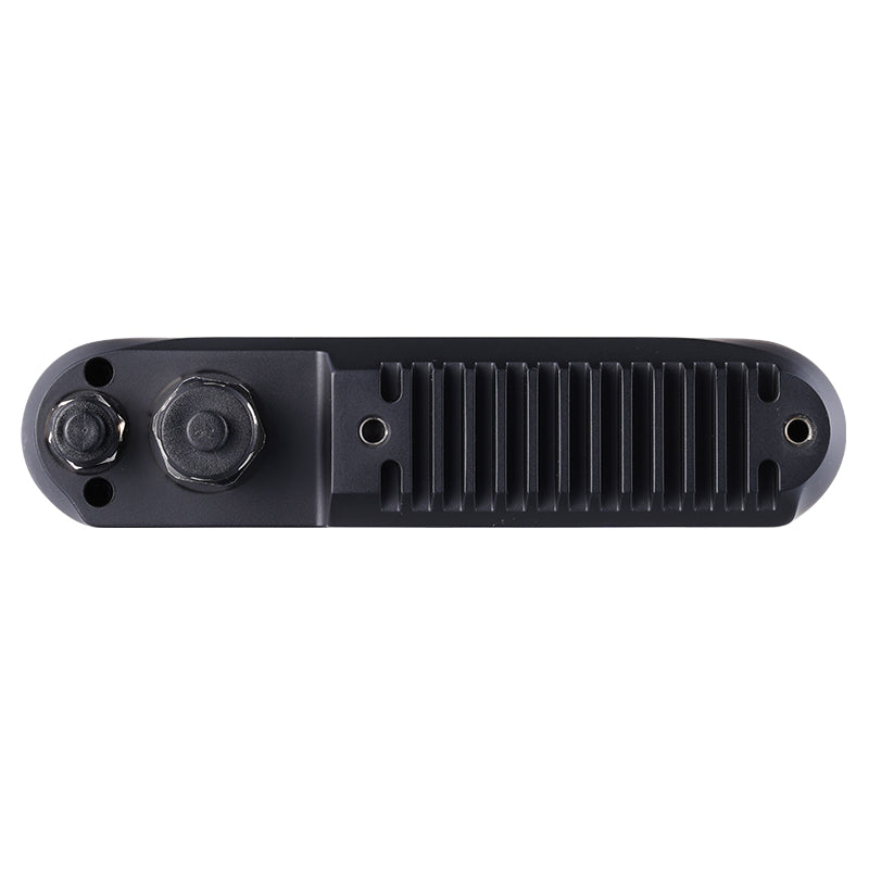 Rear panel of Orbbec Gemini 338Le 3D camera with integrated heat sink and mounting points.