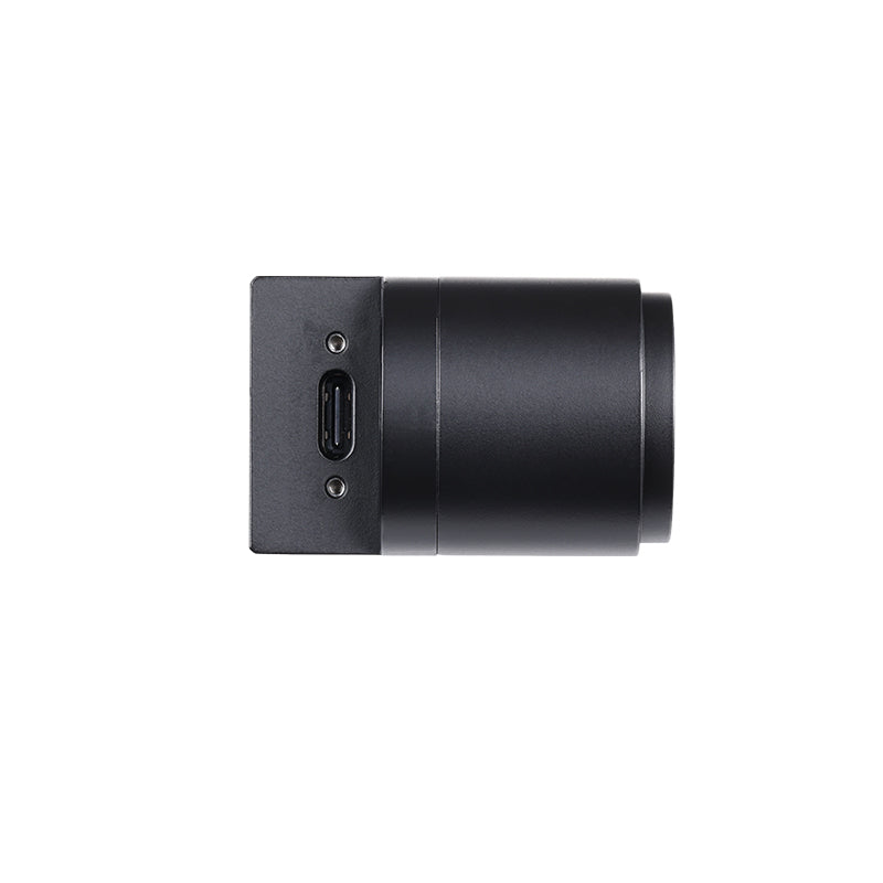 Side view profile of Orbbec Gemini 345Lg camera featuring its integrated 24-pin USB Type-C data connection.
