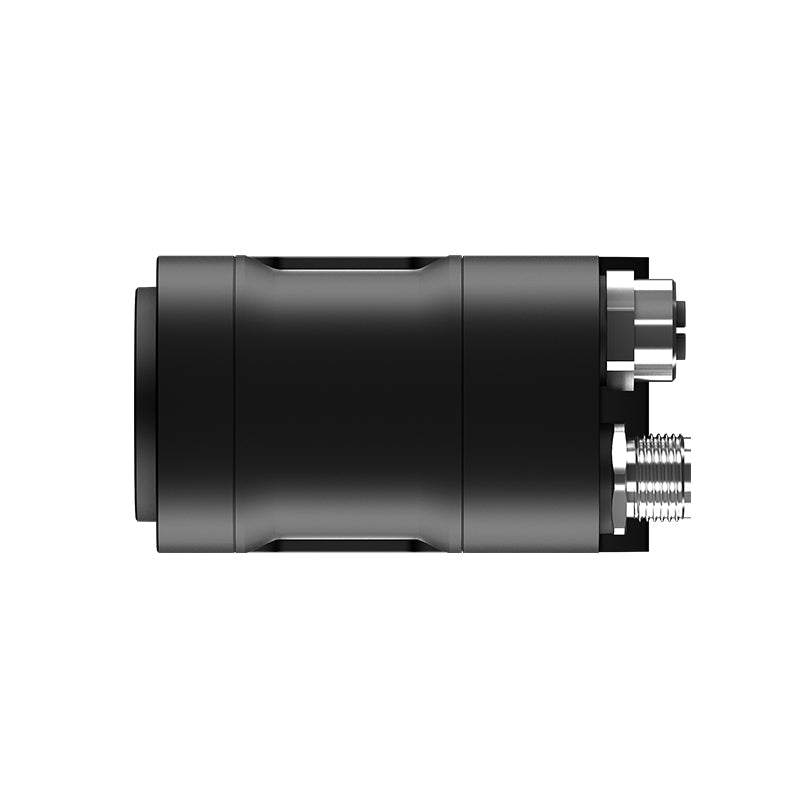Side profile view of Orbbec Gemini 435Le camera with 40.5mm thickness and 0.31m-20m+ long depth range.