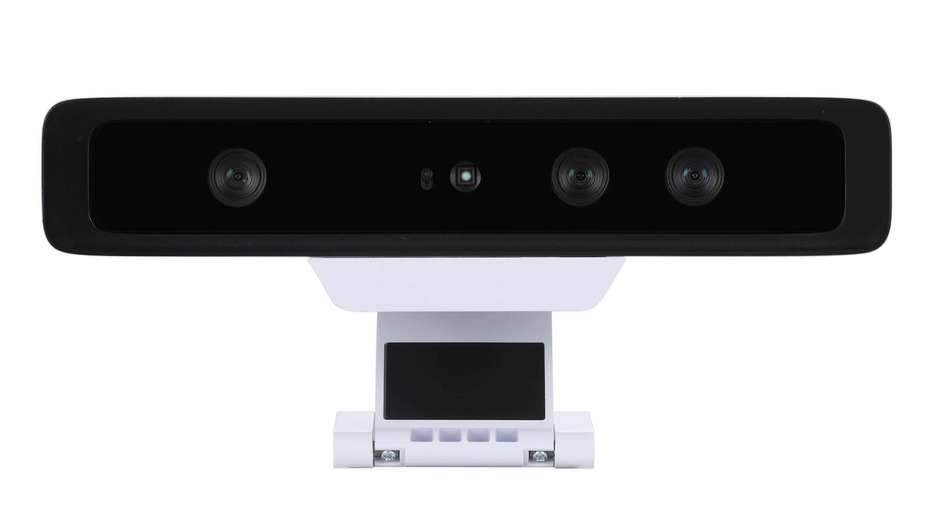 Front view of Persee 2 smart camera showcasing the active stereo IR sensors for accurate human skeleton tracking.