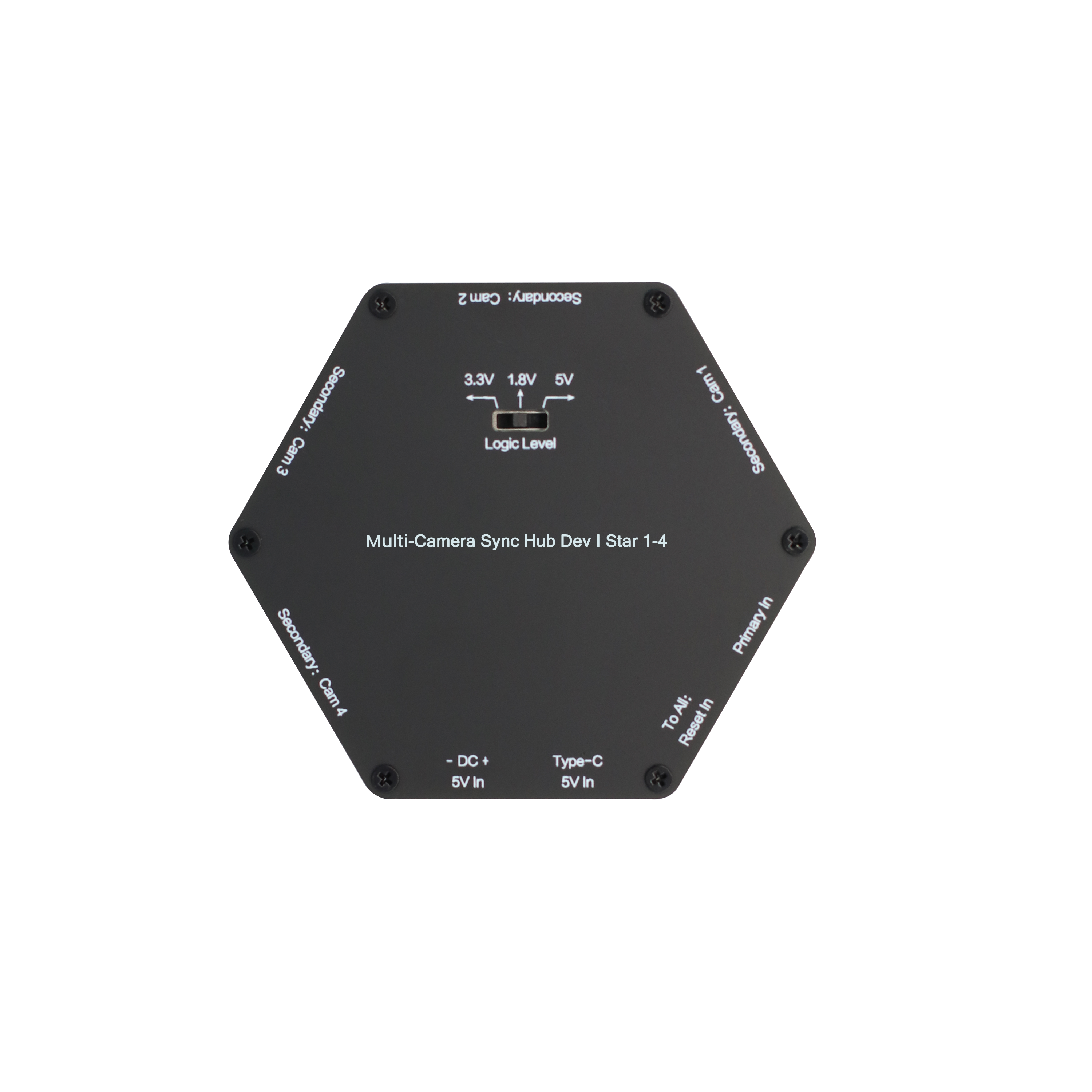 Orbbec Multi-Camera Sync Hub Dev Star 1-4 for hardware synchronization of stereo depth vision sensors.