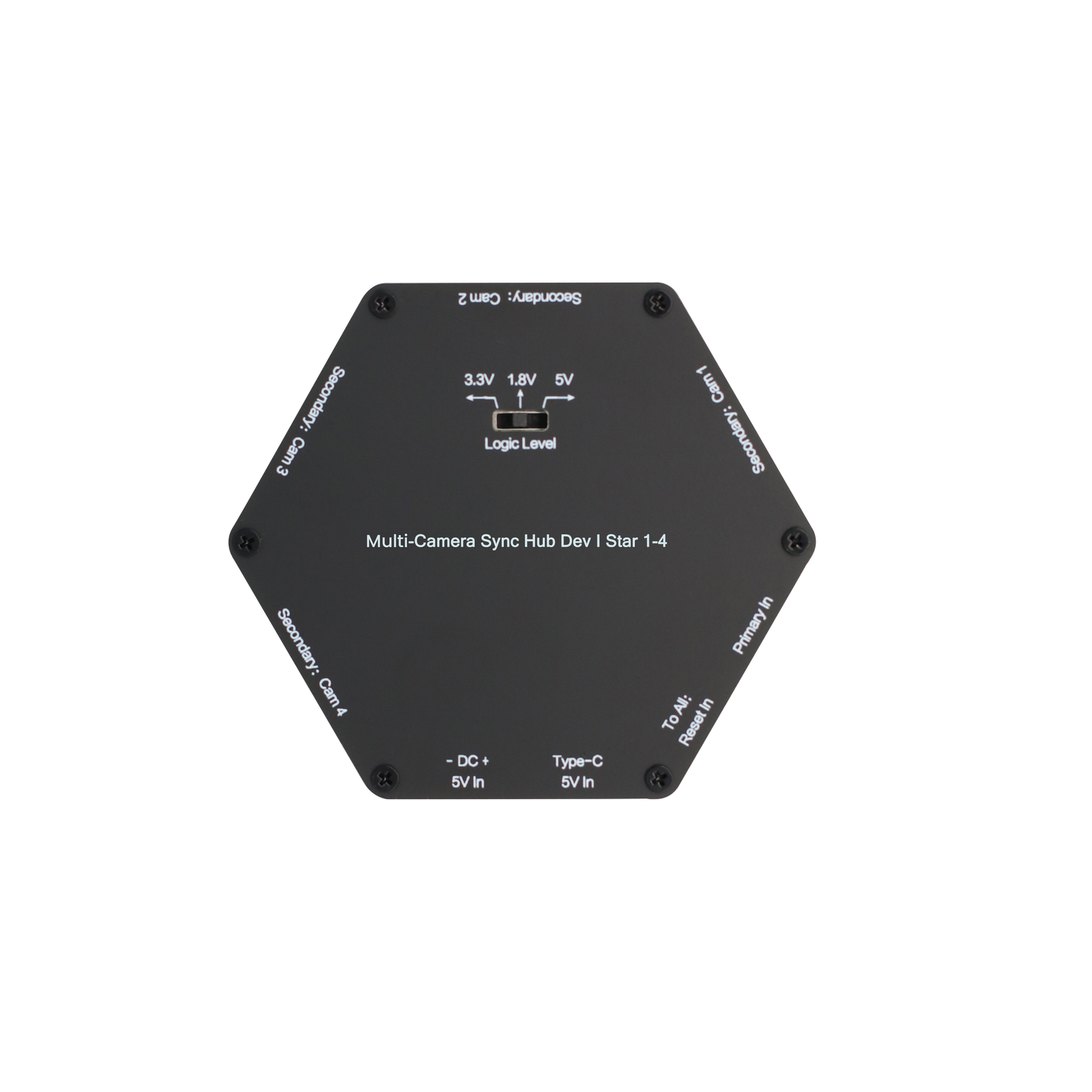 Orbbec Multi-Camera Sync Hub Dev Star 1-4 for hardware synchronization of stereo depth vision sensors.