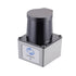 Angled product view of Pulsar SL450 dToF LiDAR featuring a rotating-mirror scanning system and IP65 housing.