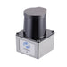 Angled product view of Pulsar SL450 dToF LiDAR featuring a rotating-mirror scanning system and IP65 housing.